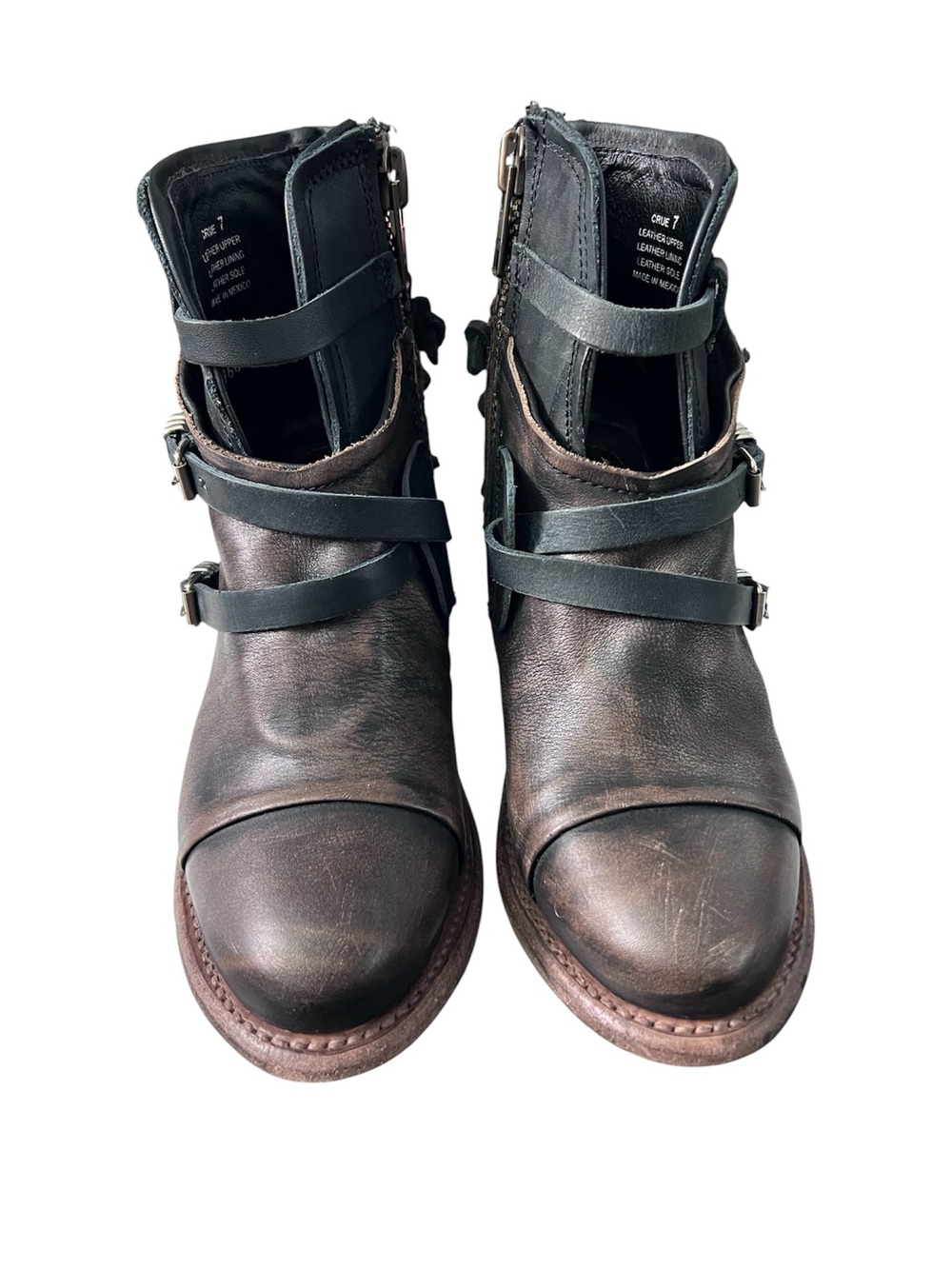 Freebird by Steven CRUE Women's Size US 7 Distressed Ankle Leather Boots - Picture 5 of 6